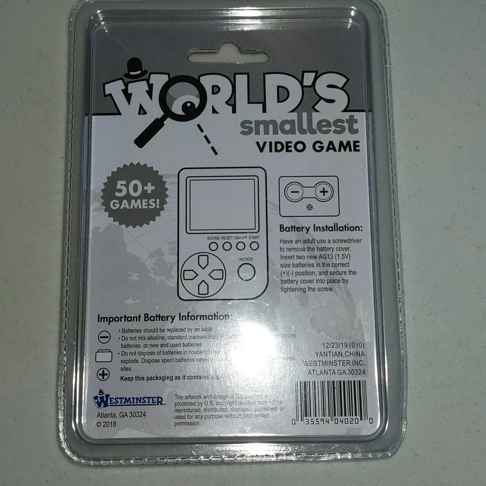 Westminster World Smallest Video Game New - Picture 4 of 6